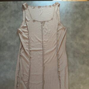 SHEIN Tan Bodycon Dress
